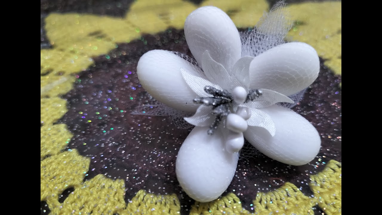 fiore di confetti per cerimonie,bomboniere,comunione,anniversario,battesimo,cresima