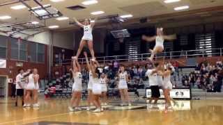 Highland High Varsity Cheer- Basketball Halftime Routine 1-22-14