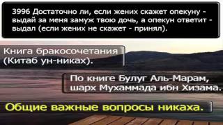 3996 Достаточно ли, если жених скажет опекуну выдай за меня замуж твою дочь, а опекун 3996 Достаточно ли, если жених скажет опекуну выдай за меня замуж твою дочь, а опекун
