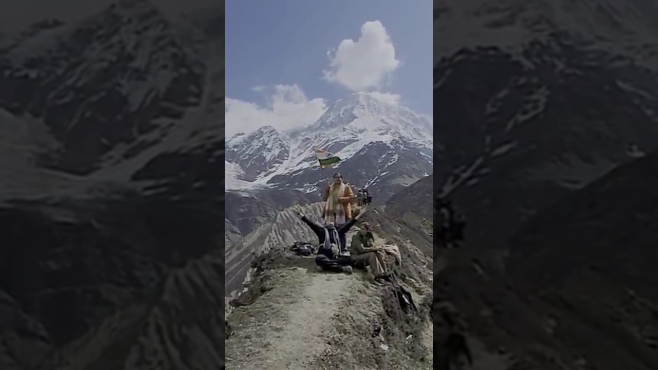 pindari glaciyer.♥️.Please check the video.🌸