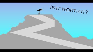Why do we put telescopes on top of mountains?