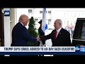 Trump expects an Israel-Gaza ceasefire deal in place by next week