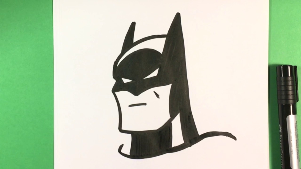 How to Draw Batman Step by Step - DC Superhero Drawing Easy - YouTube