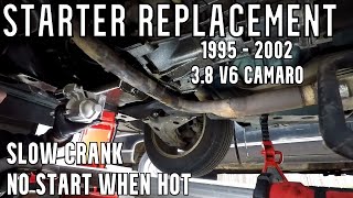Replacing The Starter - 95-02 Camaro 3.8 V6 Gm Pontiac 3400 V6 Starter Replacement
