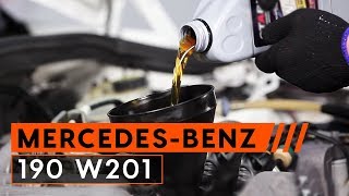 Hoe Oliefilter van de motor vervangen MERCEDES-BENZ T1 Bus (602) - videogids