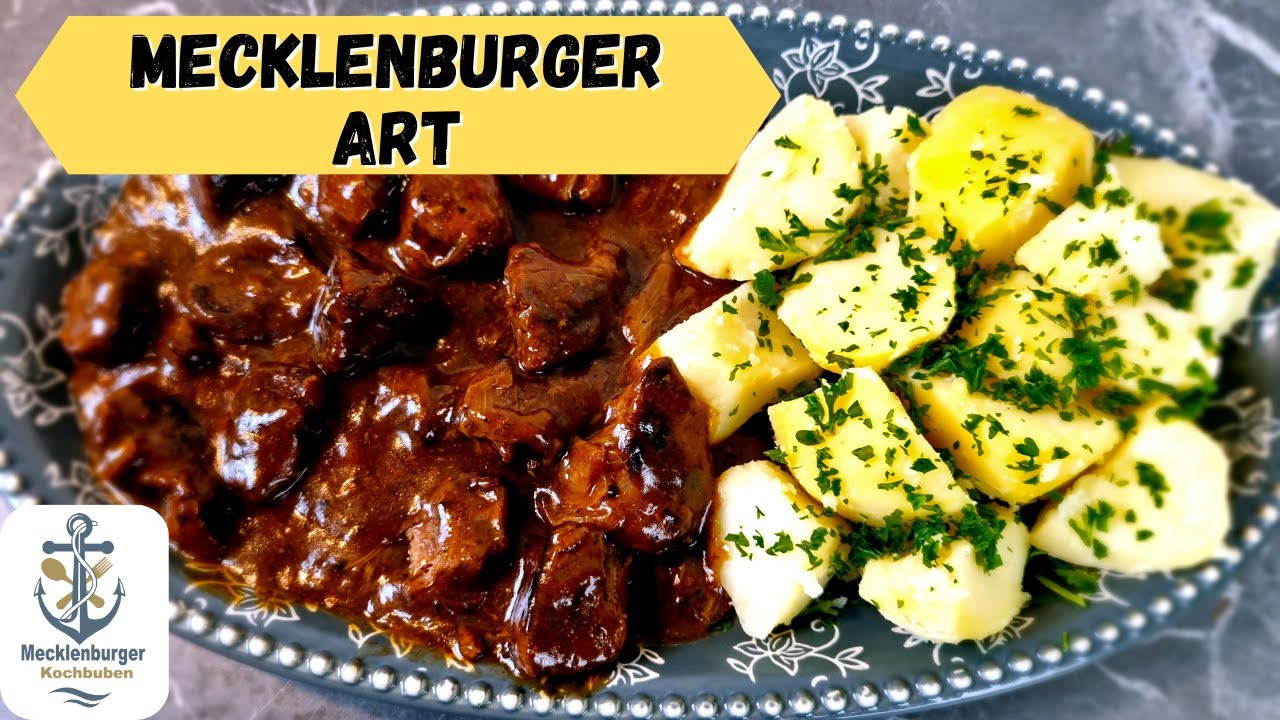 Wildgulasch | Rehgulasch zart zubereiten (Einfaches Wild Rezept) - YouTube