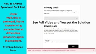 How to Change Spendwell Bank Mail  | | Spendwell Bank Account  | | 𝐏𝐫𝐞𝐦𝐢𝐮𝐦 𝐒𝐞𝐫𝐯𝐢𝐜𝐞 𝐙𝐨𝐧𝐞 Wealth