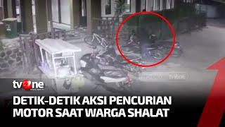 Berpura-pura Hendak Shalat, Tiga Pria Gondol Motor Jamaah | AKIP tvOne