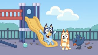 Bluey and Bingo's Slide Fun | Playground Moments