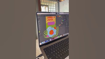 Kids Juice Label Design Time Lapse