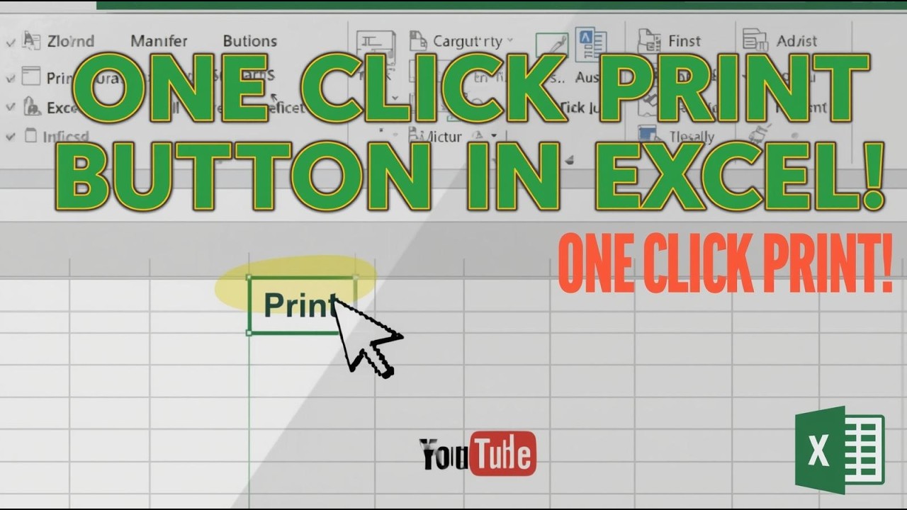 Then Click Print One-Click Excel Magic - How to Create a Print Button That Instantly ...