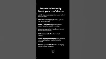 “7 Secrets to INSTANT Confidence 💯🔥”