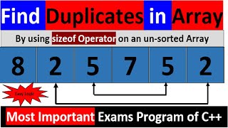 Duplicate Elements in Array