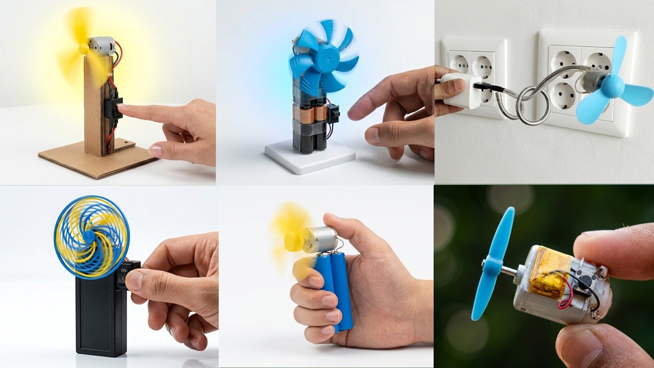 6 Amazing DIY Mini Fan Ideas | Easy Craft Projects You Must Try! - YouTube