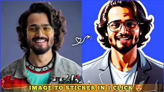 Convert Your Image Into Sticker In 1 Clickvector Art Photo Editingcartoon Photo Editing