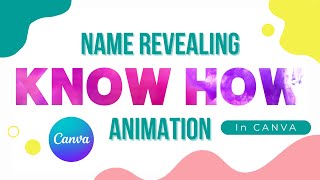 How to Make a Stunning Name Revealing Video in Canva | Easy Tutorial for Beginners screenshot 2