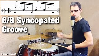6/8 Syncopated Groove | Drum Lesson 6/8 Syncopated Groove | Drum Lesson