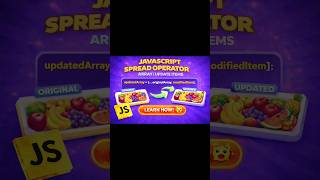 Update Item Using Spread Operator 🔥 #codeshiksha #javascript #spreadoperator #webdevelopment