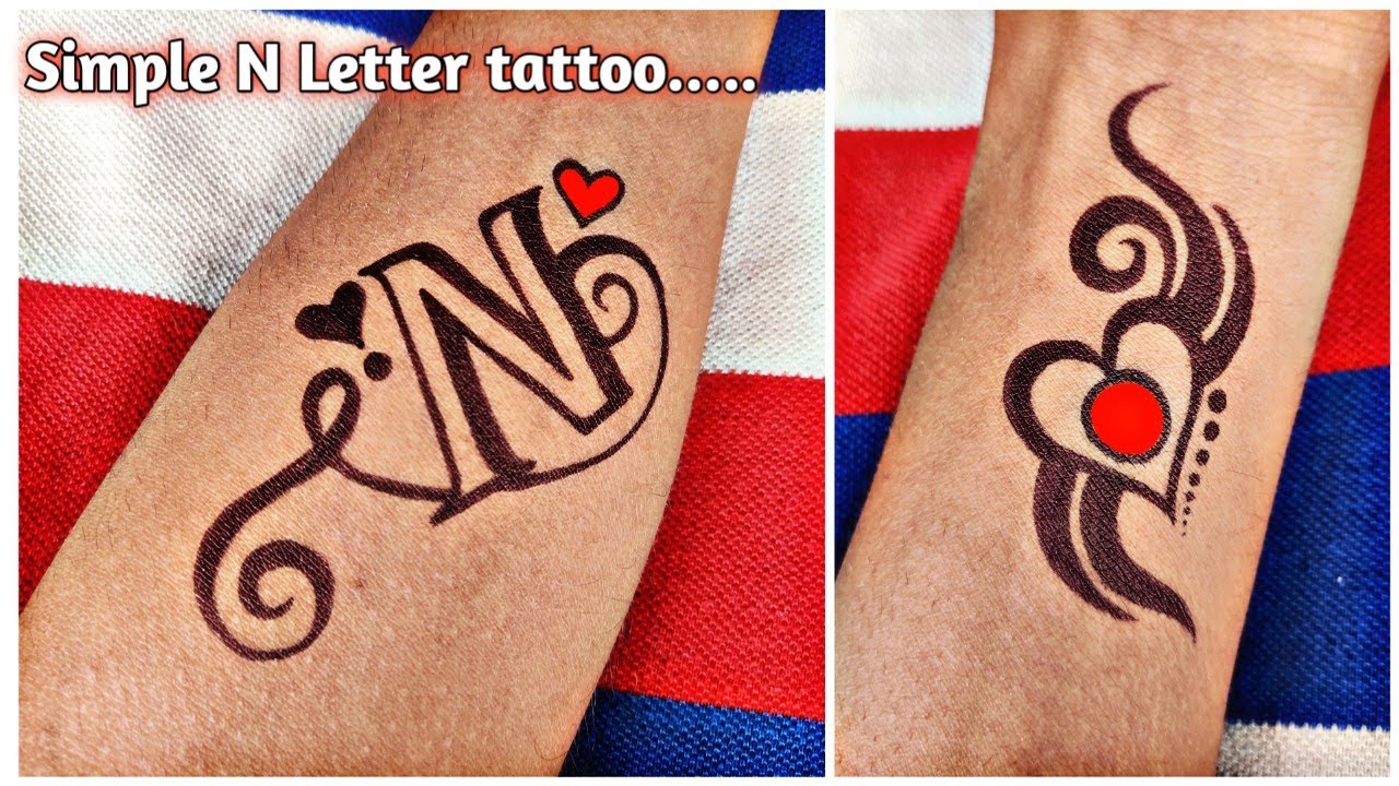 Tattoo of N: 10 Beautiful Tattoo Ideas for the Letter N - wide 8