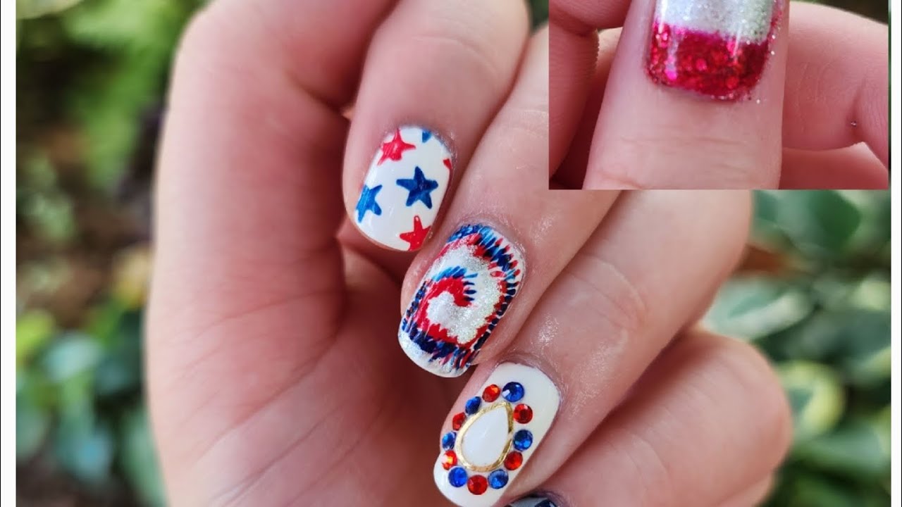 My 4th of July Nails 💙❤️🤍