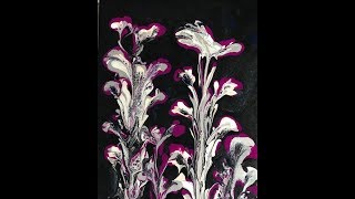 (30) How to do a String Pull a different Way  Acrylic pouring