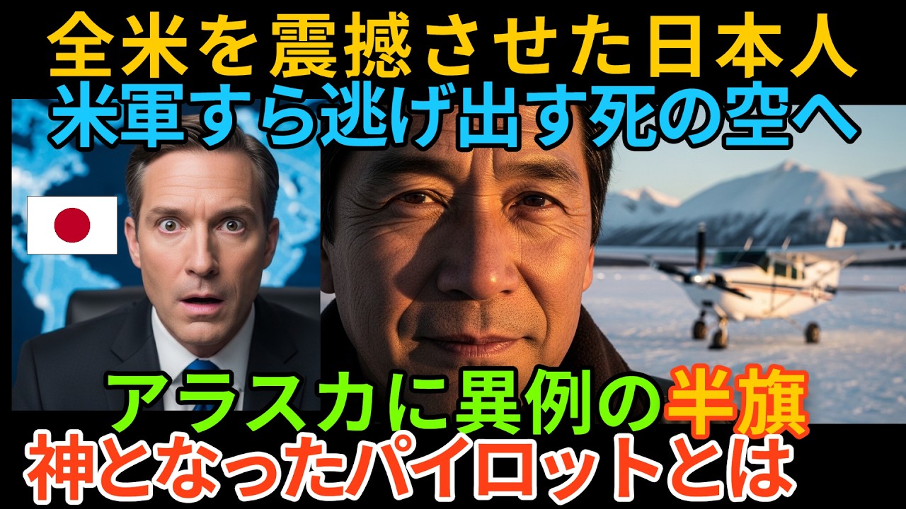 【海外の反応】「彼はアラスカの神だった」米軍すら断念した死の空へ…アラスカ知事が州旗を半旗にした伝説の日本人・赤坂雄一