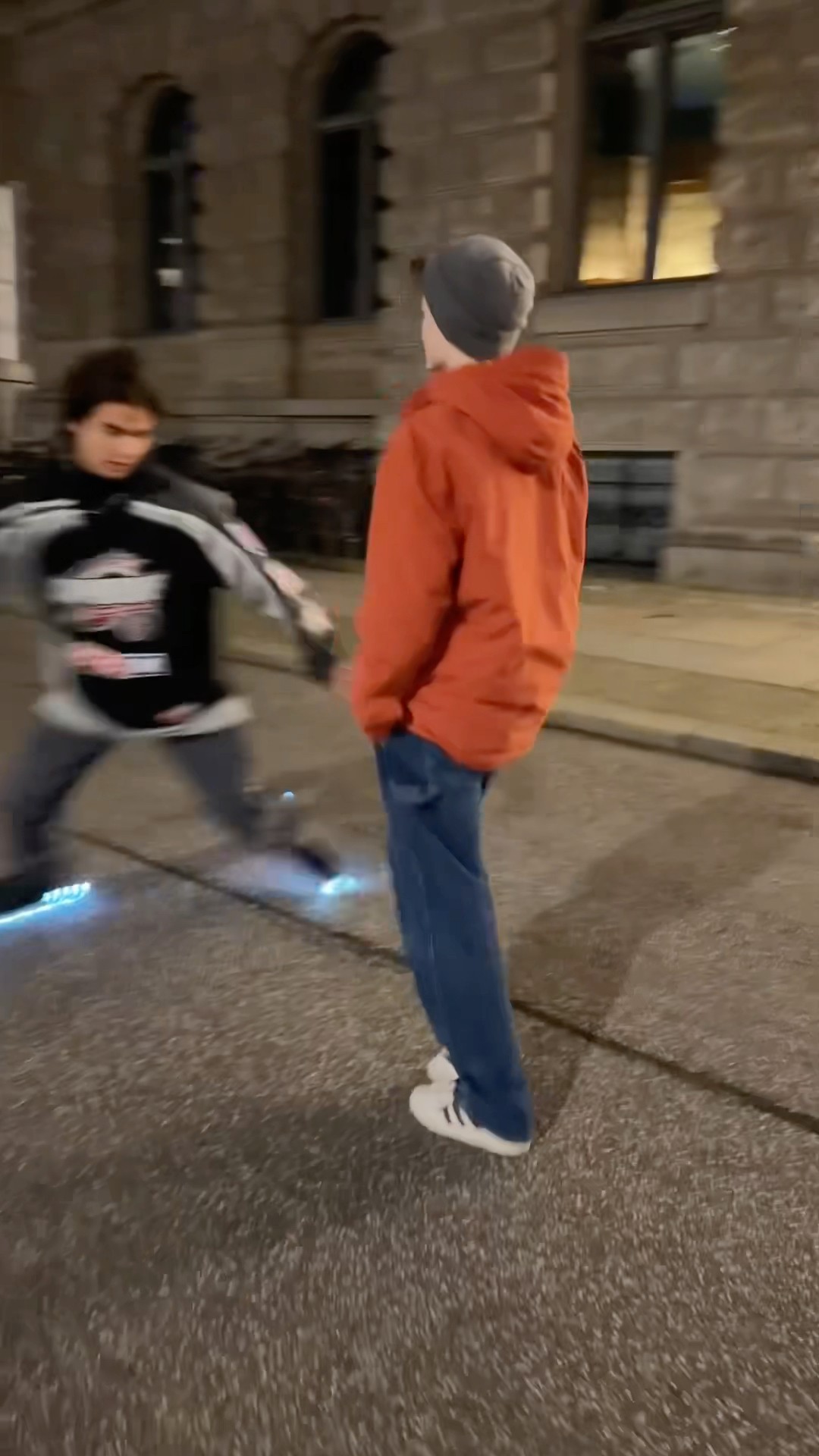 Rollermoonwalk? Moonrollerwalk? Late night in Berlin with @alexeimorita for the #redonemovie !