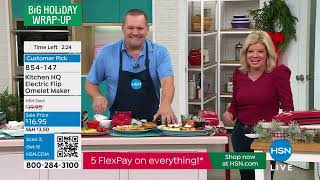 Celebrity Kitchen HQ Electric Flip Omelet Maker Wealth