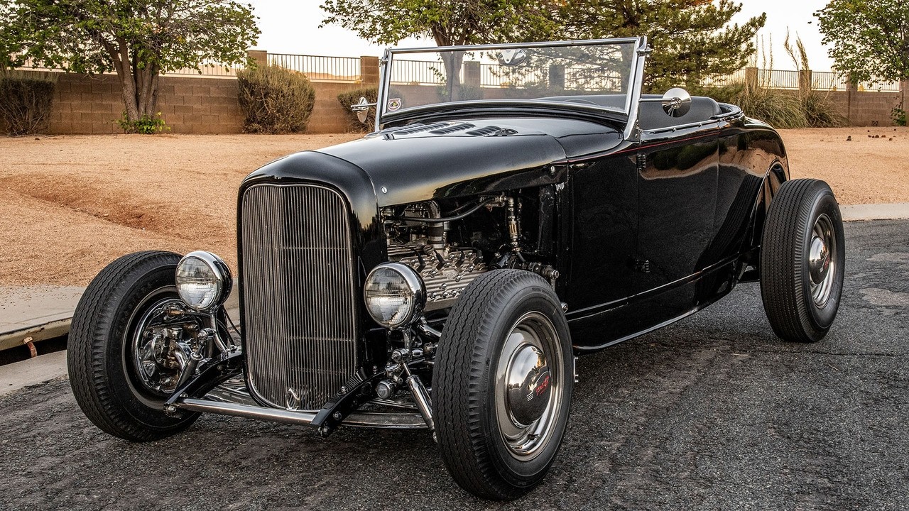 1930 Ford Model A Roadster Hot Rod 239ci V8 Walk-around Video