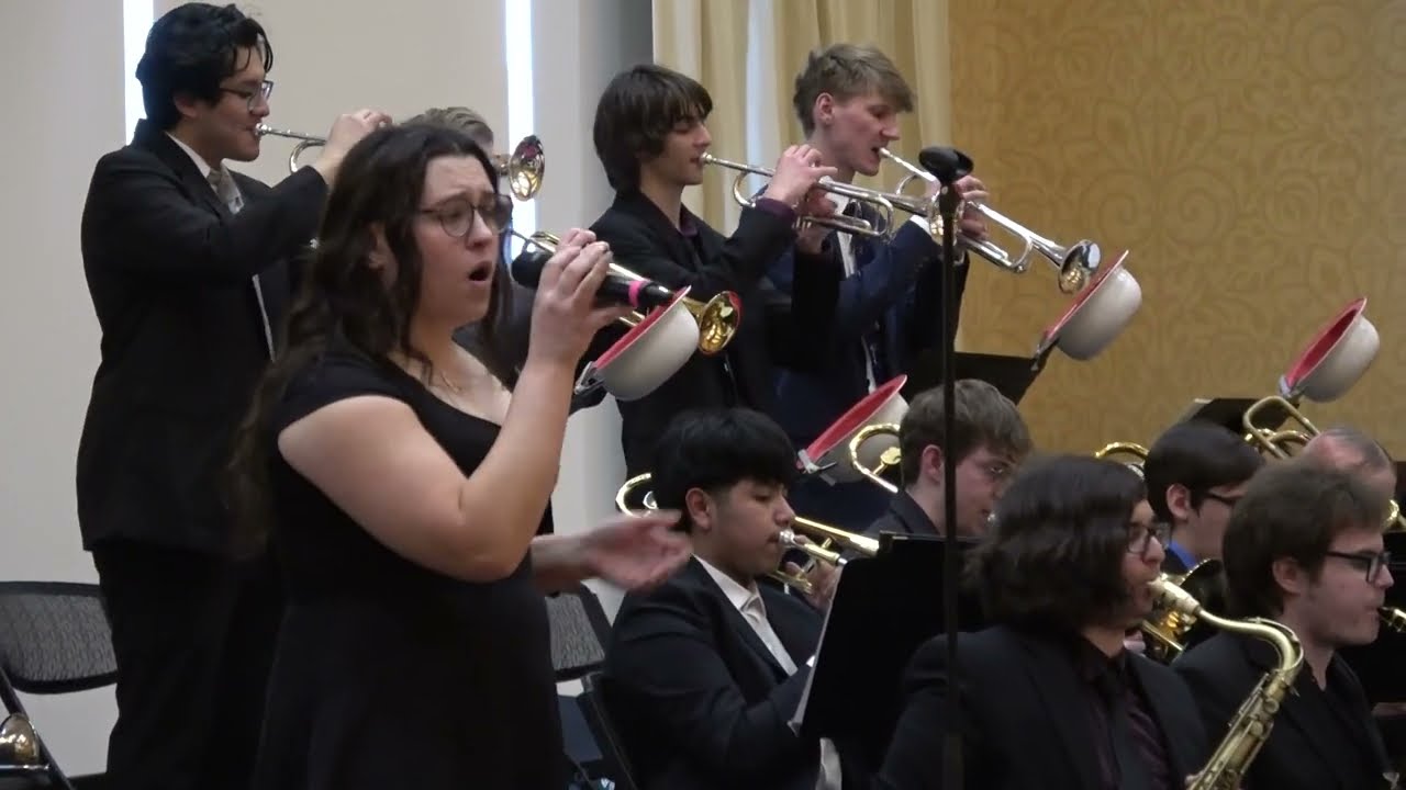 Elmhurst U Jazz Lab Band performs at Eau Claire Jazz Festival competition April 22, 2022