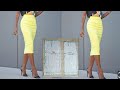 HOW TO MAKE STANDARD PENCIL SKIRT PATTERN