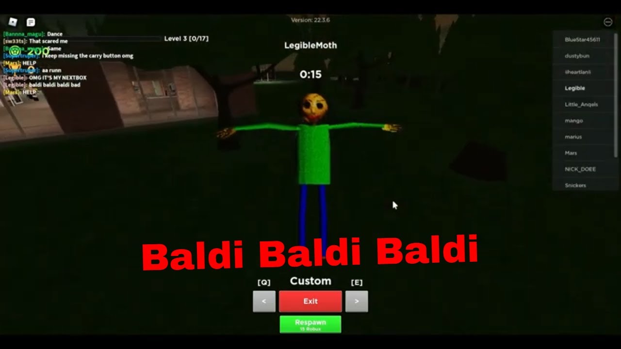 My own nextbox (Baldi) in Evade || ROBLOX - YouTube