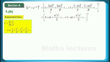 HKDSE 2013 Maths M1 Q01: Binomial Theorem 二項式定理, Exponential Series 指數級數