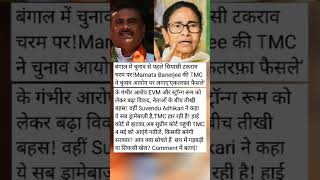 बंगाल में बवाल! 😱 TMC vs BJP आमने-सामने, EVM पर बड़ा आरोप #shorts #trending #viralvideo #ytshorts