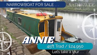 Narrowboat ‘Annie’ For Sale - Let’s take a tour . . . 