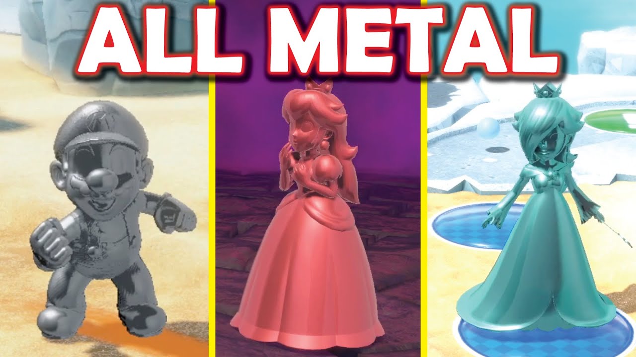 Mario Party Superstars METAL MARIO против Metal Luigi против Metal Peach против Metal Rosalina. П...