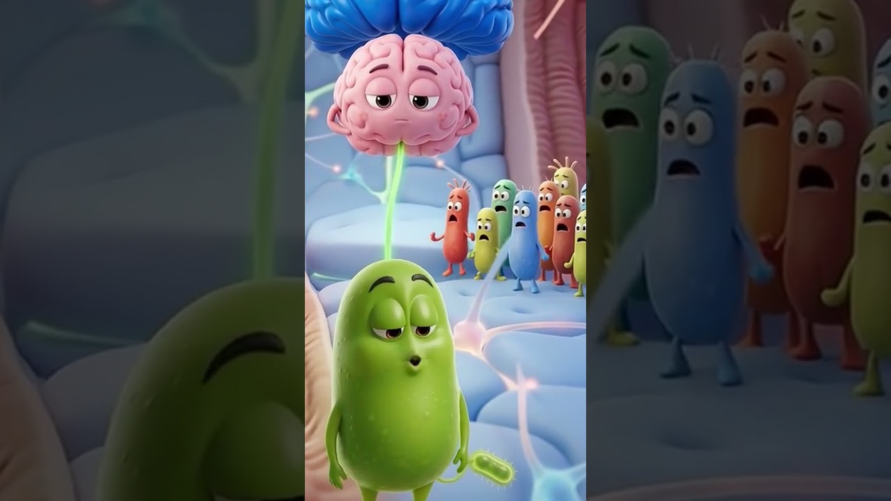Gary the Good Bacteria Explains Stress Traffic Jams #guthealth #animation