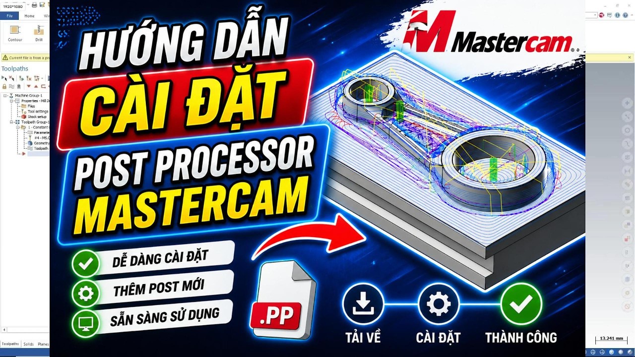 Hướng Dẫn Cài Đặt Mastercam post processor #mastercam #cnc #programming ...