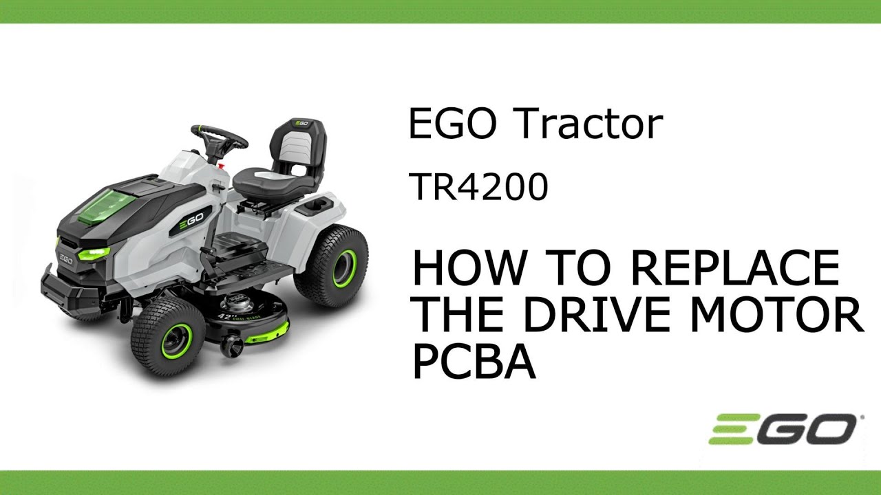 EGO TR4200_How To Replace The Drive Motor PCBA - YouTube