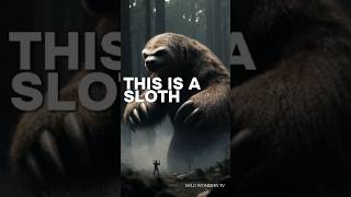 Sloths used to be 4-ton monsters with sword claws 🦥😳 #shorts