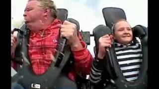 Dad Pukes All Over Daughter On Roller Coaster