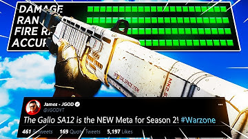 *NEW* GALLO SA12 META in WARZONE SEASON 2! (BEST GALLO SA12 Class Setup) - Cold War Warzone