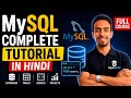 MySQL Complete Tutorial in Hindi 💻 | Full Course for Beginners to Advanced #sql #mysql #server 