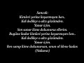 Sancak  Gözümden Düştüğün An Taladro Canfeza Lyrics