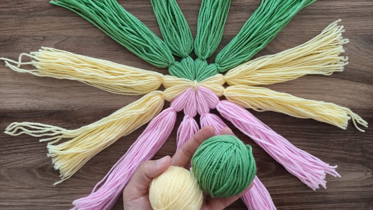 YÜN İP İLE YAPILABİLECEK HARİKA FİKİR / KENDİN YAP