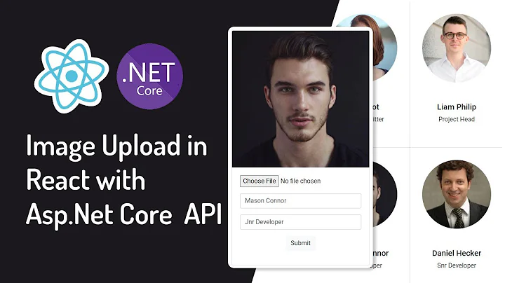 Image Upload in React with Asp.Net Core Web API