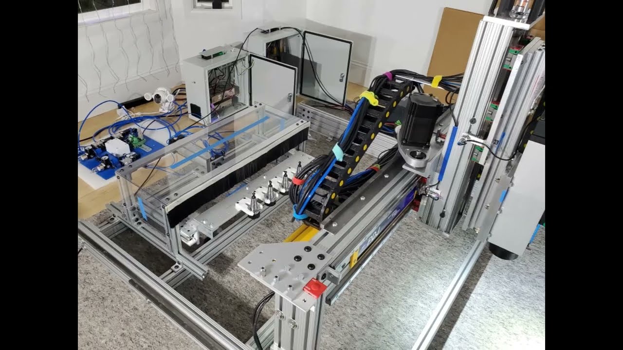 ATC -  Auto Tool Changer - Mach3 Speaks WARNING Pilot Pro 50104-12 CNC Router with 5Hp Spindle!