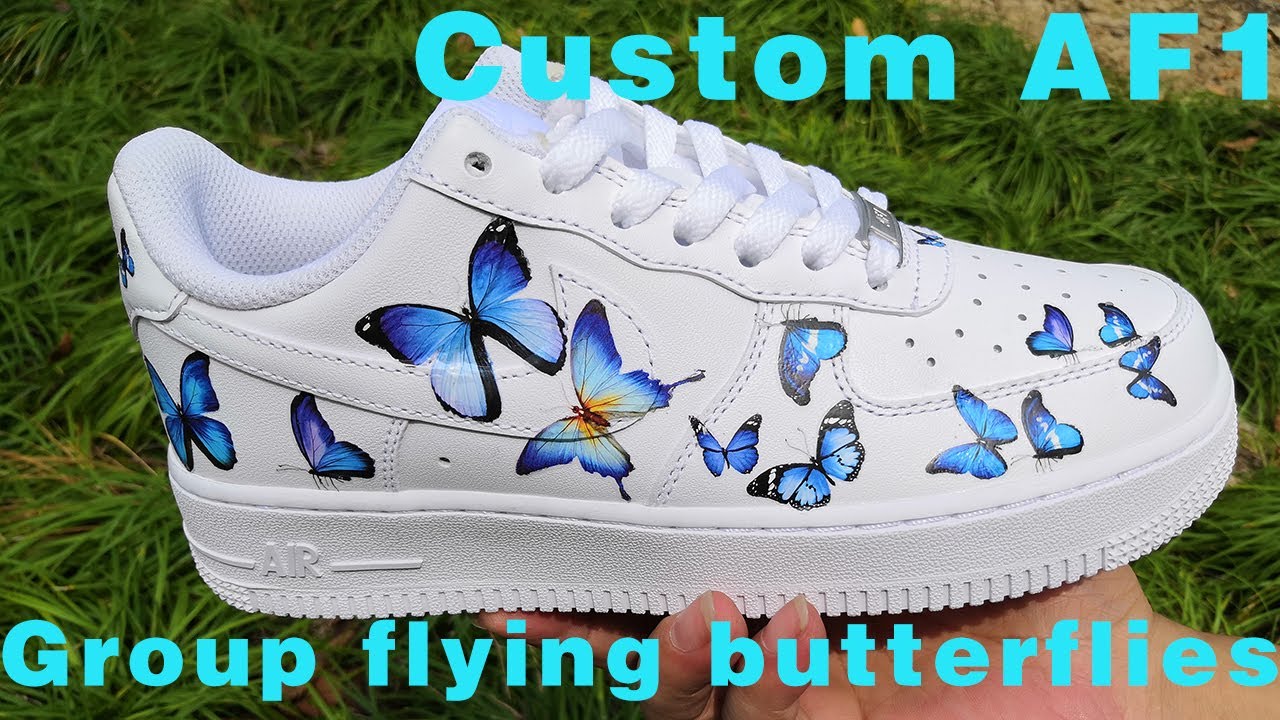 Colorful Rainbow Butterfly Iron On Patches for DIY or Custom Air Force 1  Butterfly – theshoesgirl