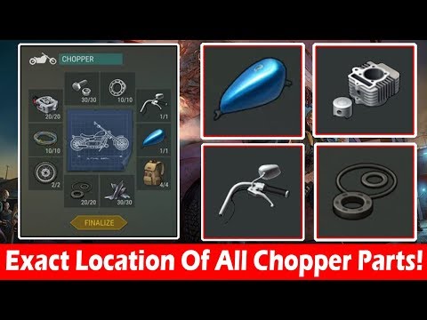 Exact Confirmed Locations of All Chopper Parts In Last  