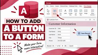 How to add a button to an Access form
